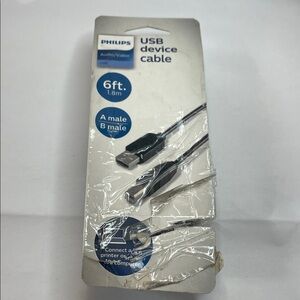 Philips 6ft USB 2.0 device cable 6ft